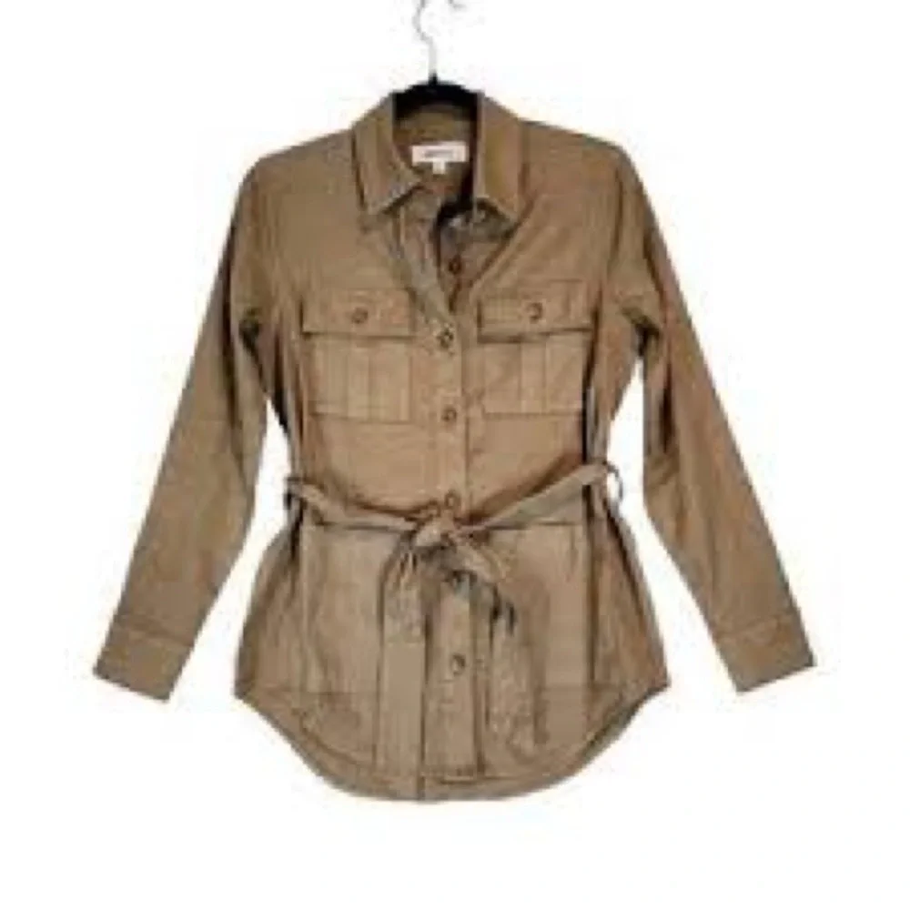 Evereve Level 99 Women's Khaki Utility Jacket - Picture 4 of 12